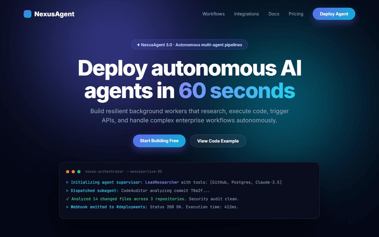 AI Agent & Workflow Platform built from this AI prompt