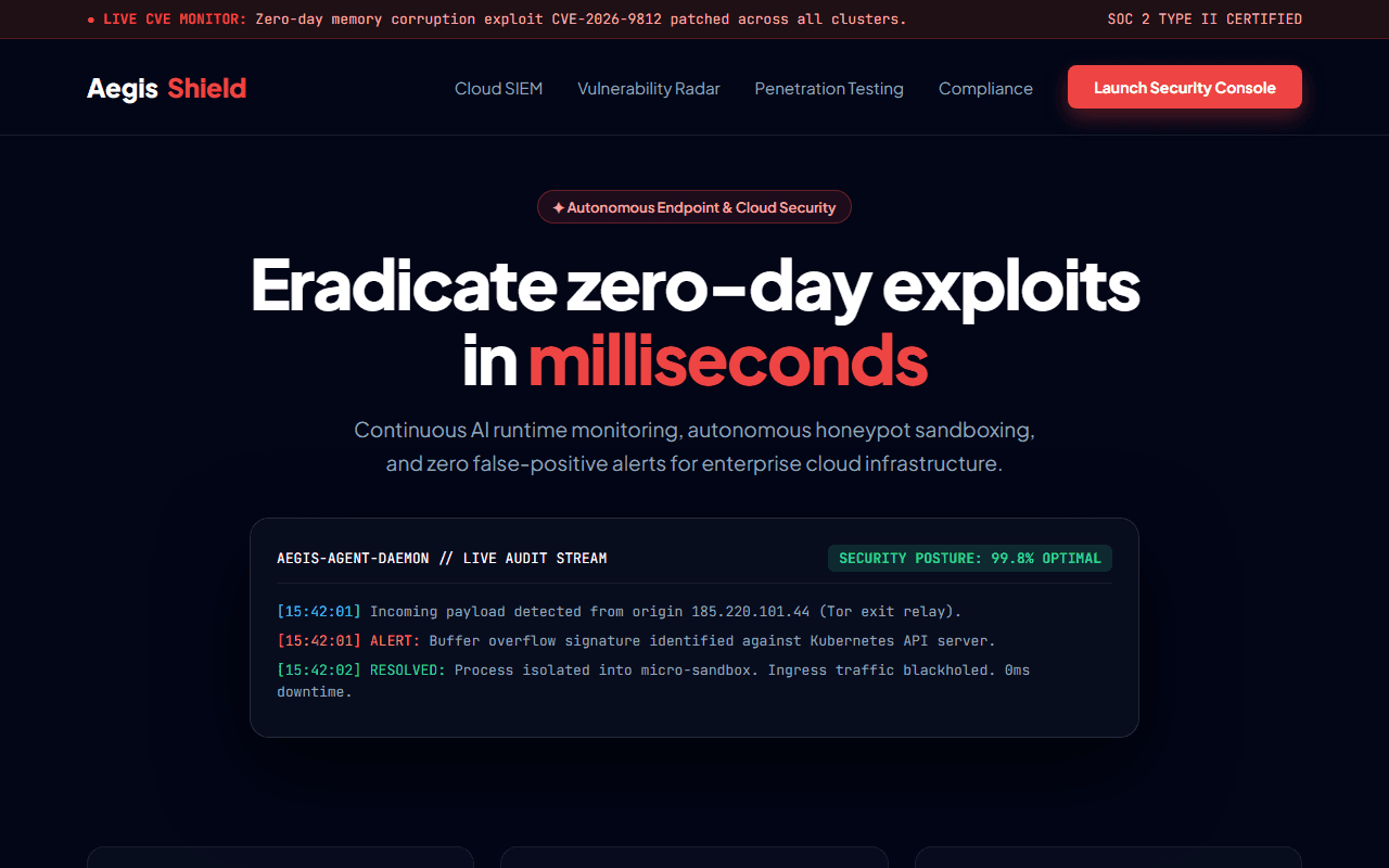 Cybersecurity & Threat Detection built from this AI prompt