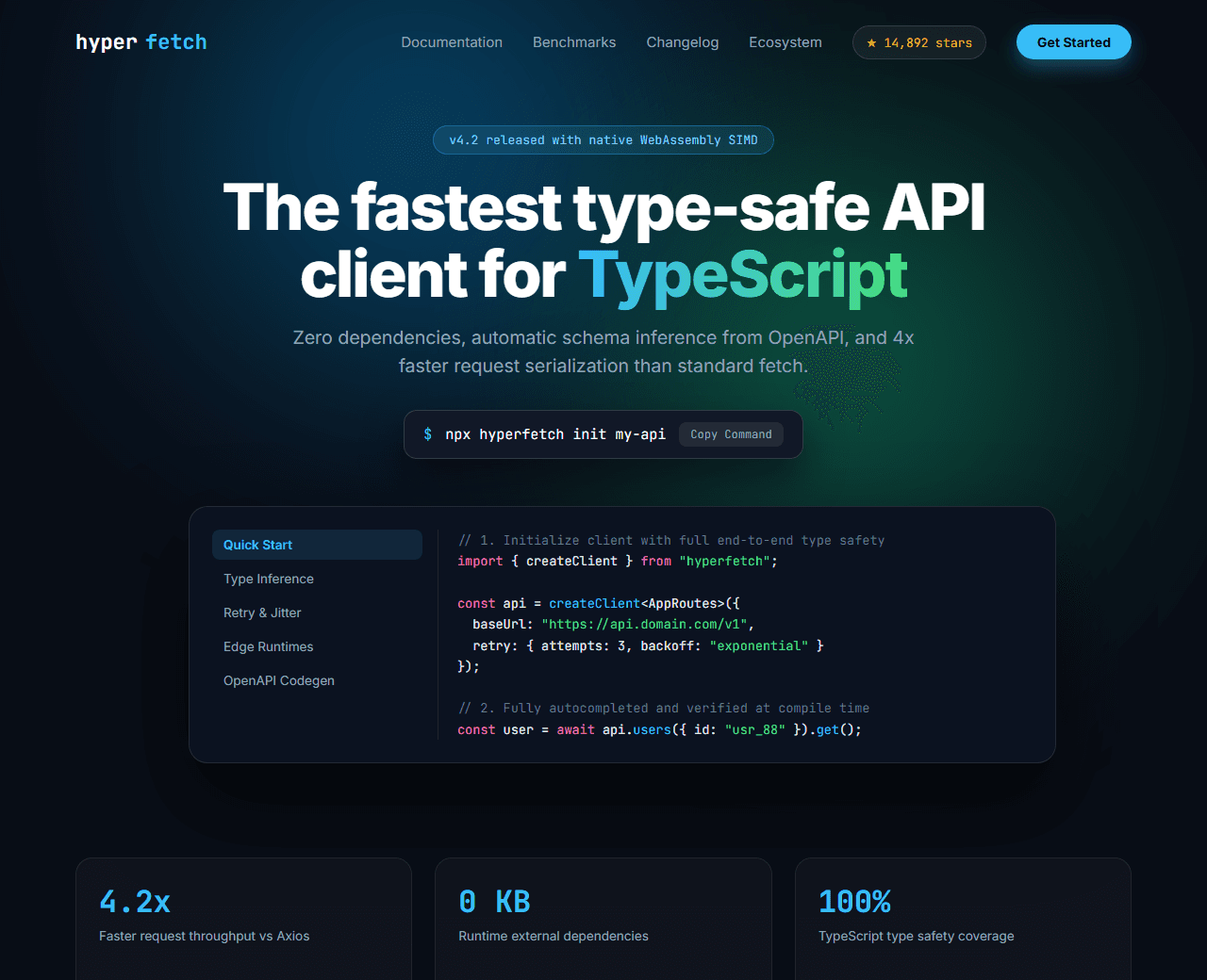 Preview of the developer tool & open-source docs this AI prompt builds