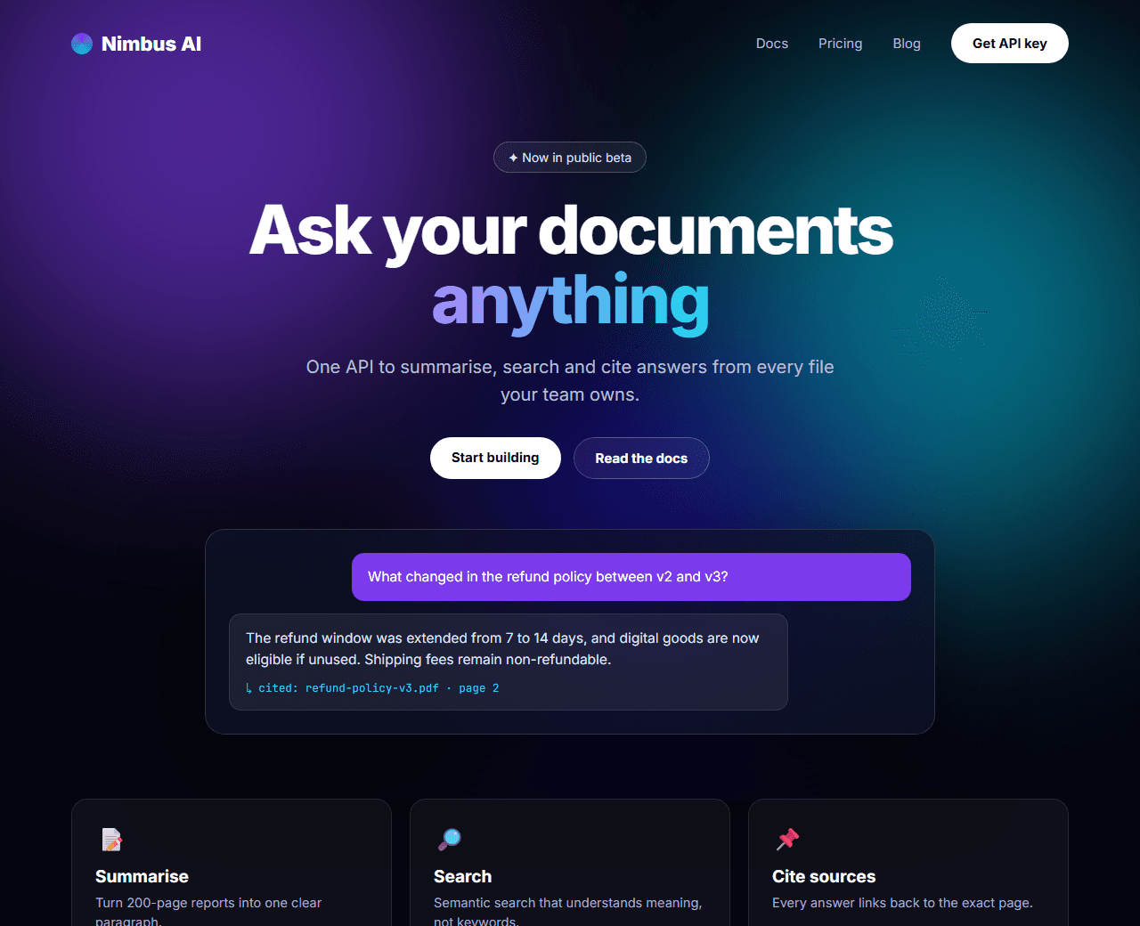 AI Startup Landing Page built from this AI prompt