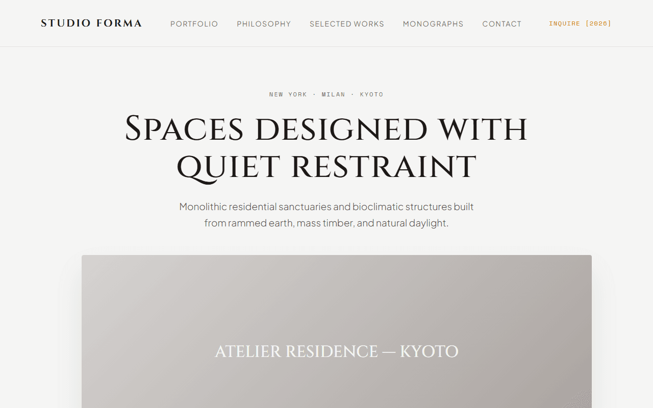Architecture & Interior Studio built from this AI prompt