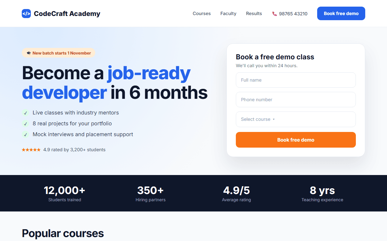 Coaching Institute & Online Course built from this AI prompt