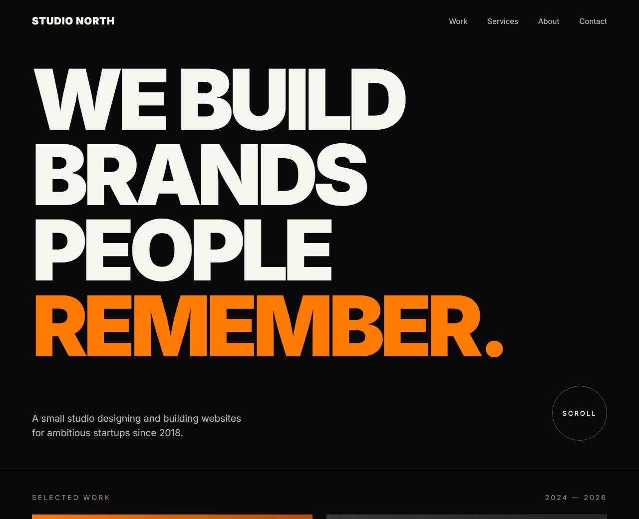 Creative Agency Website built from this AI prompt