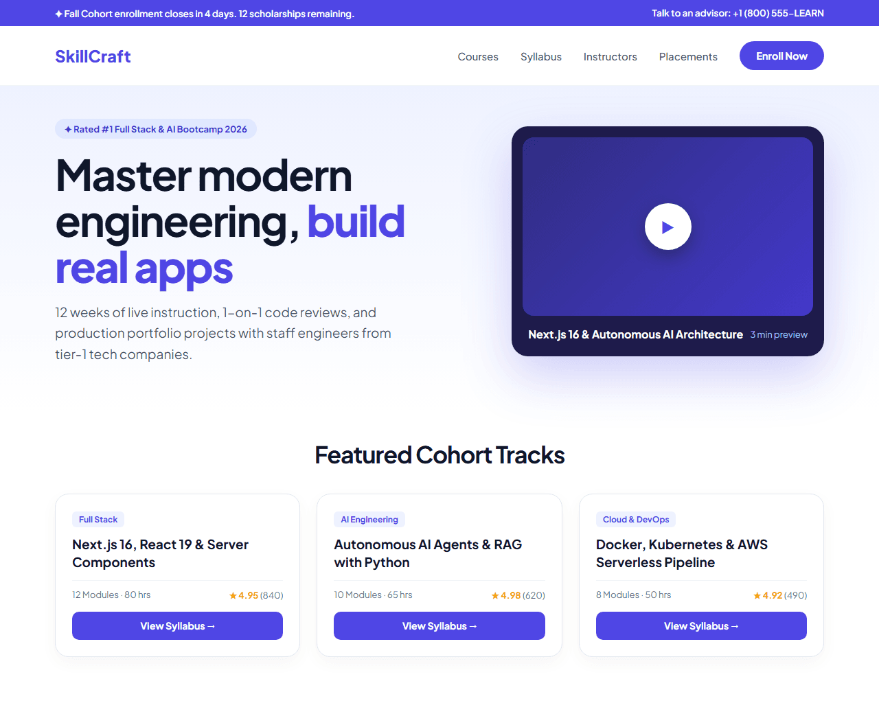 Preview of the online course & learning platform this AI prompt builds