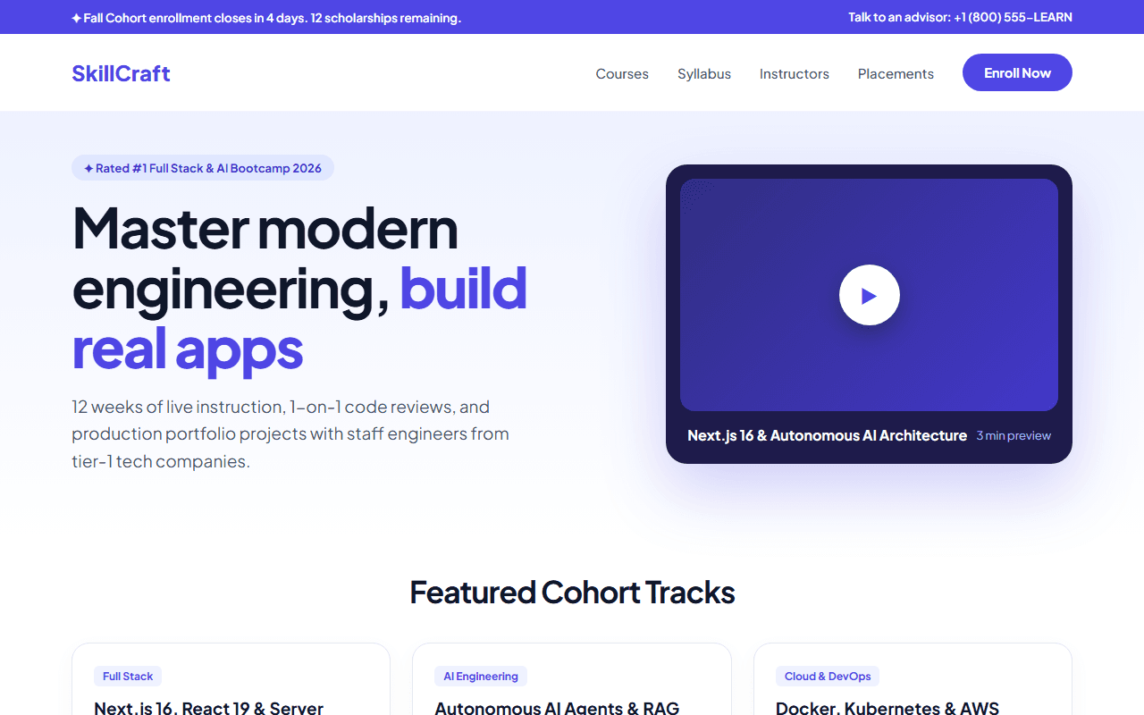 Online Course & Learning Platform built from this AI prompt